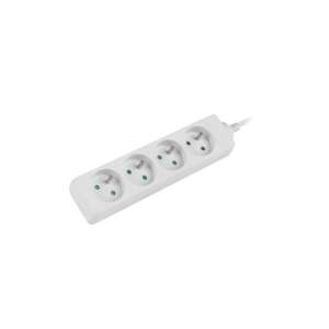 Lanberg PS0-04E-0150-W 4-way power strip with 1.5m cable, white - Electrical Installation
