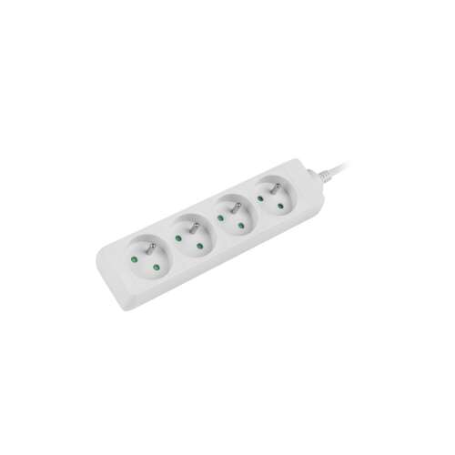 Lanberg PS0-04E-0150-W 4-way power strip with 1.5m cable, white