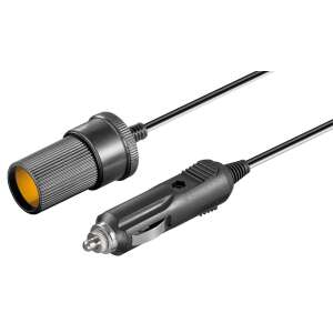 Goobay 11425 Verlängerungskabel für Zigarettenanzünder im Auto, 2 m 99114564 - Zigarettenanzünder-Adapter und -Verteiler