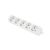 Lanberg 5-way power strip, angled view
