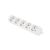 Lanberg 5-outlet power strip close-up, white