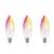 Deltaco Smart LED bulb 3 pack, E14 RGB, 5W, 470lm, 2700-6500K