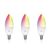 Deltaco Smart RGB LED Lampe E14 5W 470lm 3er-Pack