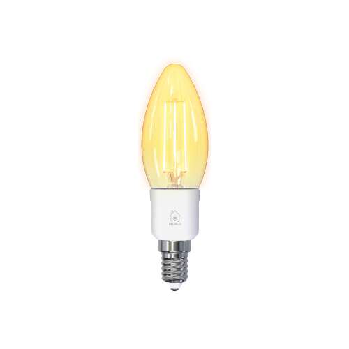 Deltaco Smart Home LED Filament Gyertya izzó, E14, 4.5W, 400lm, 1800-6500K, Meleg-Hideg fehér