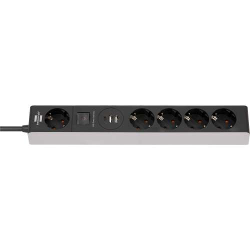 Brennenstuhl 1159780615 5-socket power strip - Black/Grey (1.5m) 99111148