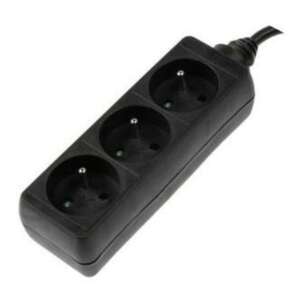 Priză multiplă Hama cu 3 prize și cablu de 1,5 m, negru - Prize