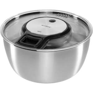 Gefu Speedwing Saláta centrifuga, rozsdamentes acél tál tiszta fedéllel, összeszerelve - Gefu