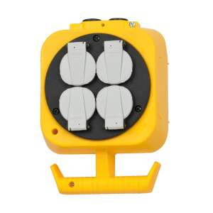 Brennenstuhl 230V Разпределител 4 гнезда 5м - Черно/Жълто 99111827 - Дистрибутор