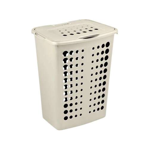 Curver Victor 40L Wäschekorb in Beige mit Deckel