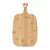 Kinghoff Bambus Schneidebrett mit Griff, 38x23 cm