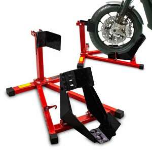 Motorkerékpár állvány, szállítóállvány - Piros és fekete