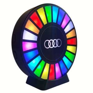 Audi car air freshener with RGB LED lights that sync to music, black - Car Air Freshener
