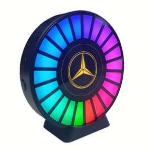 Mercedes-Benz car air freshener with RGB LED lights that sync to music, black - Car Air Freshener