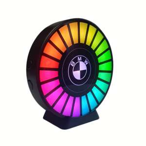 BMW car air freshener with RGB LED lights that sync to music, black - Car Air Freshener