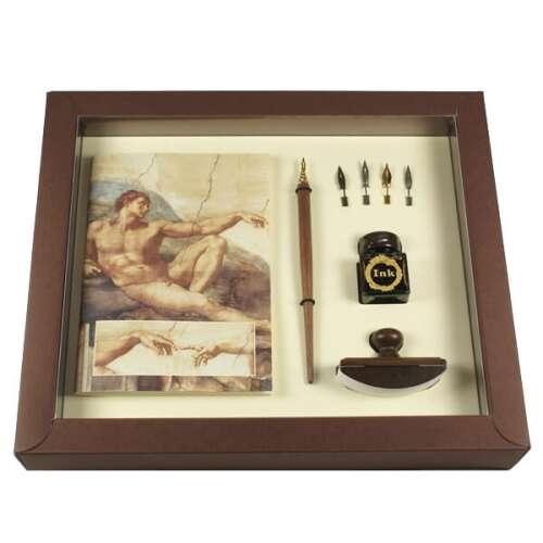 Michelangelo sorozat Rubinato nagy mártogatós írószer készlet füzettel