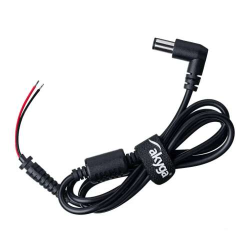 Akyga AK-SC-02 7.4 x 5.0 mm + pin (HP) DC kábel 1,2m Fekete 99142521 - Kábel