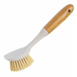 Bambusz Edénymosó Kefe with recycled bristles on white background - Cleaning brush