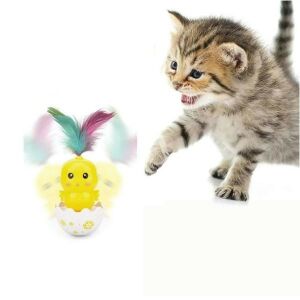Interactive Feathered Cat Toy, Colorful 135193663 - Cat Toy