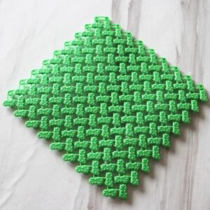 Green Anti-Slip Bathroom Mat 25x25 cm - Furniture