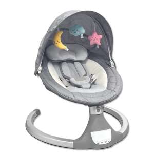 HappyKids elektromos babahinta tetővel, játékokkal és szúnyoghálóval - Baba pihenőszék, Elektromos babahinta