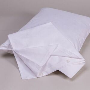 Față de pernă mare 50x70 cm din bumbac,alb cu fermoar 126416439 - Fețe de pernă