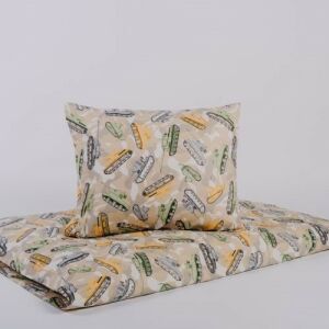 NAT Tankos 2-piece bedding set 90x130/40x50cm with tank print - Bedding - Preschool