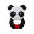Akuku Jucărie dentiție pentru bebeluși Panda - Jucărie de dentiție din silicon cu design drăguț Panda