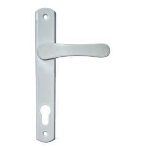 Larina Fehér Ajtókilincs Négyzetes Pajzzsal, 88 mm - Perfekto