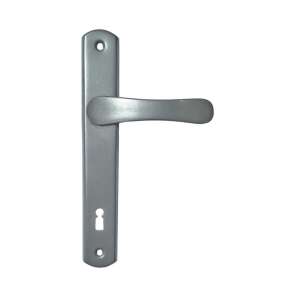 Larina Türgriff Grau mit Schild, 72 mm, Quadratisch, für Innentüren - Türknäufe & Türklinken