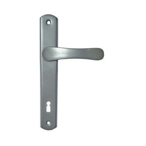 Larina Sivá Štvorcová Kľučka Dverí so Štítom, 88 mm - Perfekto Gule a kľučky dverí