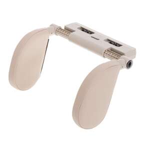 Bézs színű állítható autós fejtámasz két oldalsó támasztékkal, Waytogrow márka - Autós könyöklő