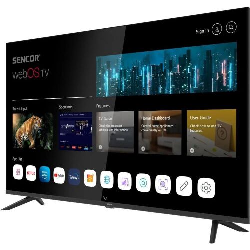 Sencor SLE 43FS802TCSB 43 hüvelykes Smart TV webOS-sel - Televízió