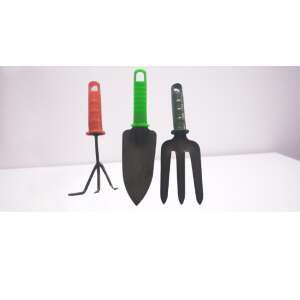Set de 3 unelte de grădină, include o lopată, un cultivator și o greblă de mână - Unelte de plantare
