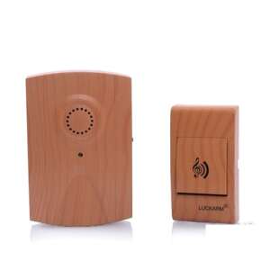 Wireless doorbell with wood effect, Luckarm brand - Doorbell, Chime Bell
