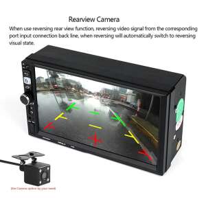 CML-8702 Android car stereo with rearview camera, showing the screen displaying a rearview camera image - Head Unit