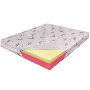 Ortopedicus Lavanda 4 Fit mattress with lavender fabric, showing the foam layers and zipper - Orthopaedic mattress