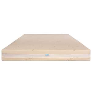 Ortopedicus Memory HD mattress, front view, showcasing the organic cotton fabric and zippered cover - Orthopaedic mattress