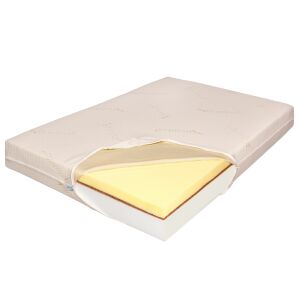 Ortopedicus Memory Bio Mattress 80x190 cm with open cover showing foam layers - Orthopaedic mattress