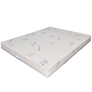 Rebel Teenage Ortopedicus mattress with lavender cover, top view - Orthopaedic mattress