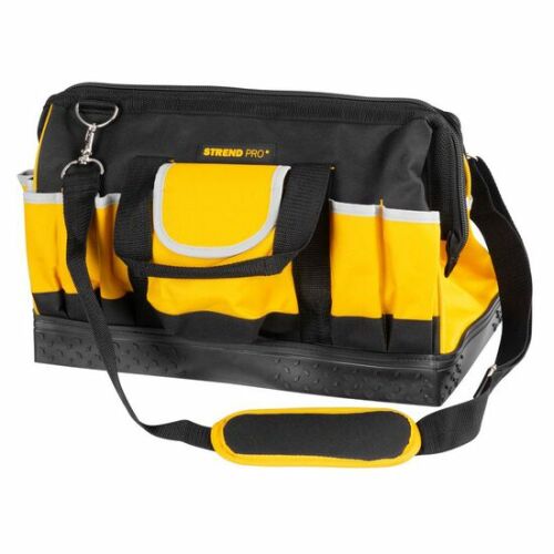 Strend Pro Textile Tool Bag, 44x25x24 cm, Black and Yellow