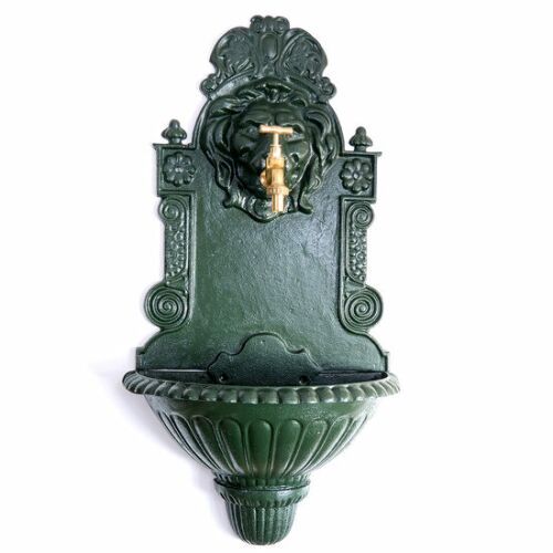 Fém oroszlános kerti mosogató - 41x21x76 cm