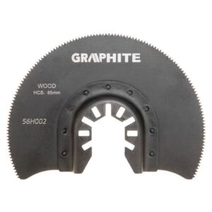 Graphite HCS Semicircular Wood Saw Blade, 85 mm 125164021 - Multi-Tool Accessory