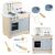 Ricokids Interactive Toy Kitchen for Kids - Brown, Blue 138356312