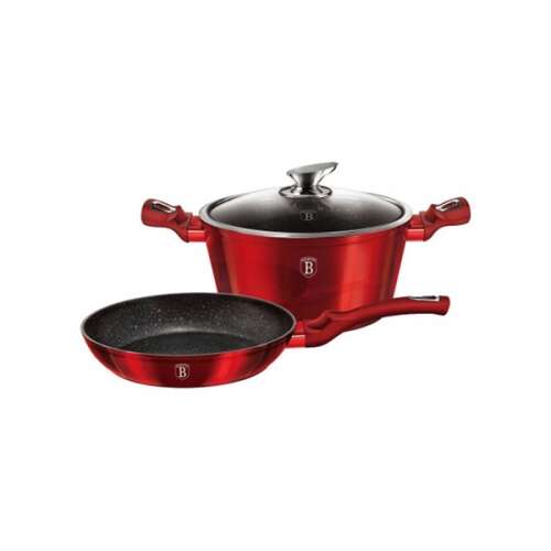 Berlinger Haus BH/1291N Metallic Line Burgundy Edition Súprava riadu (3 kusy)