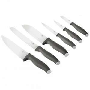 Berlinger Haus BH/2947 6-teiliges Messerset, matt Anthrazit, beinhaltet Kochmesser, Brotmesser, Santoku-Messer, Universalmesser, Gemüsemesser und Santoku-Messer - Berlinger Haus
