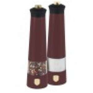 Berlinger Haus BH/9555 electric salt and pepper grinder set, burgundy, two grinders - Spice Rack