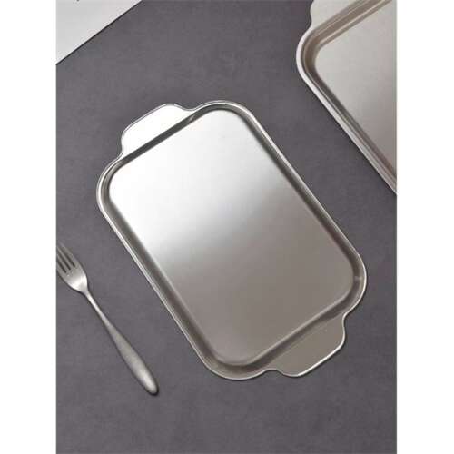 TOO KT-307 fém tálca fogóval, 36.5 x 21.8 x 1 cm