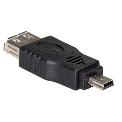 Akyga AK-AD-07 USB-AF to miniUSB-B adapter, black