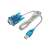 Akyga AK-CO-02 USB-ről RS-232-re átalakító kábel, 1 méter hosszú, átlátszó