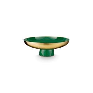 Dark green serving tray with gold rim and stand, PIP Studio - Tray